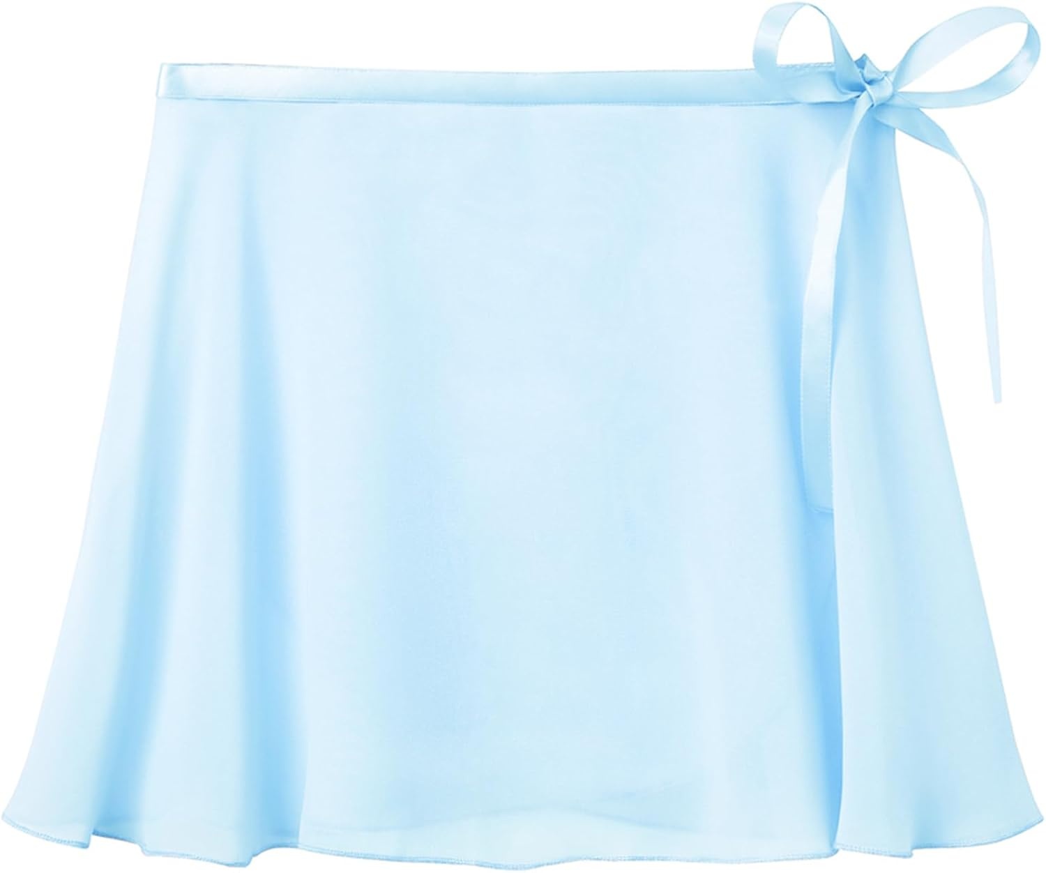 Stelle Ballet Skirts for Girls Toddler Dance Skirt Chiffon Kids Ballet Wrap Skirts(02-blue (Adjustable Tie))