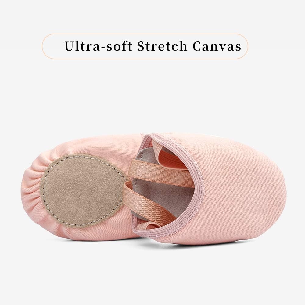 Stelle Half Soles Dance Shoes Women Canvas Lyrical Ballet Pirouette Turners(Ballet Pink)