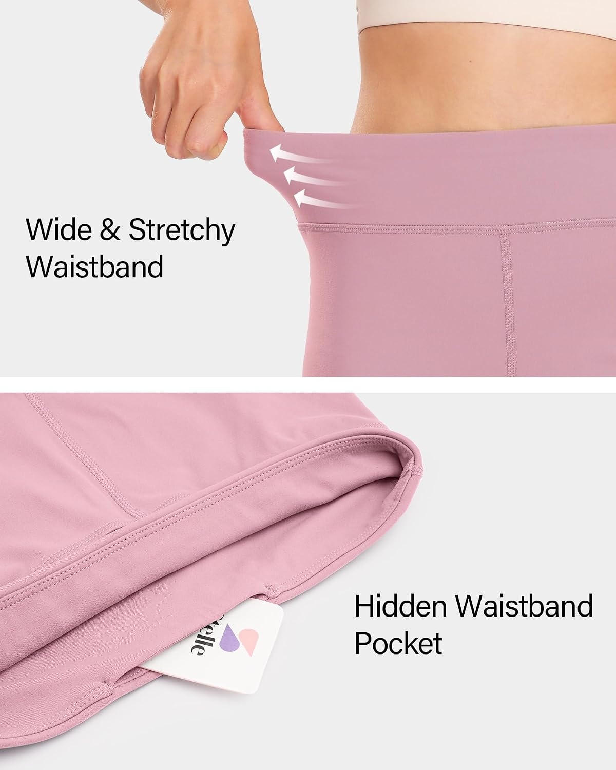 Stelle Girls 3″/4″/8″ Bike Volleyball Shorts with Pockets Athletic Dance(Pink)