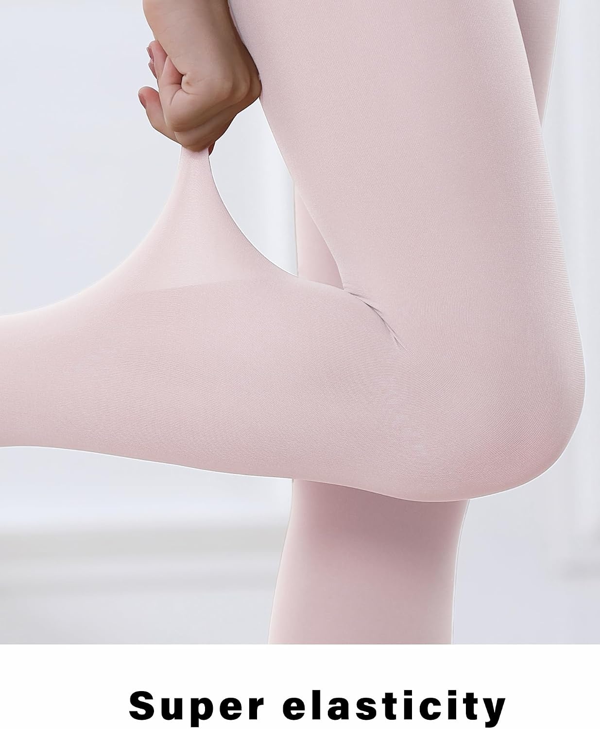 Stelle Girls’ Footed Ballet Tights for Dance Class Toddler Kids 2T-15Y(Ballet Pink)