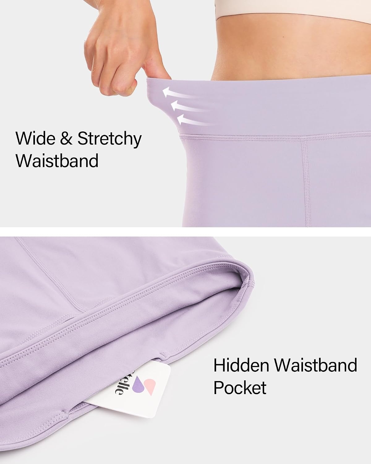Stelle Girls 3″/4″/8″ Bike Volleyball Shorts with Pockets Athletic Dance(Lavender)