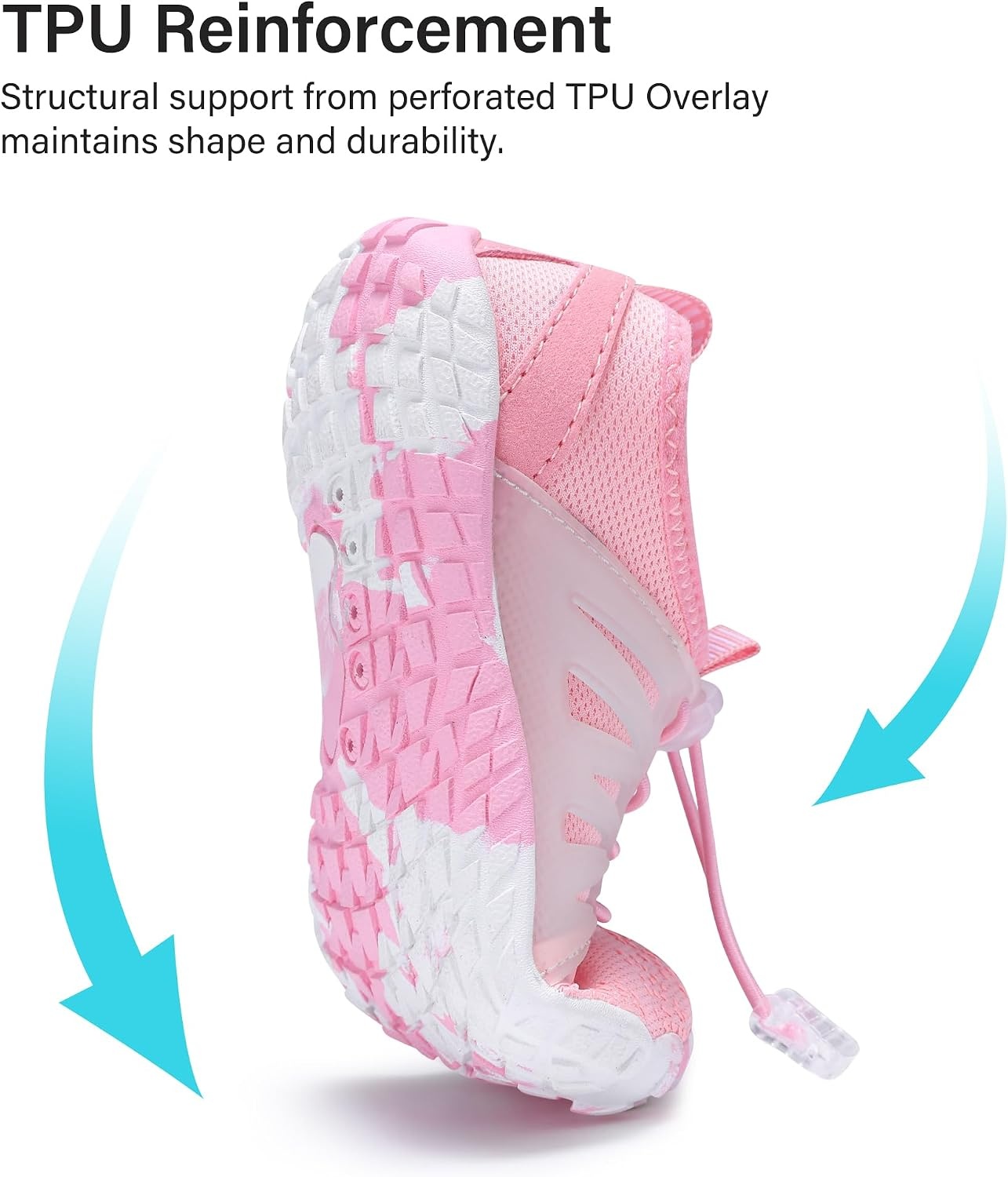 Stelle Kids Water Shoes TPU-Reinforced Barefoot(Pink)