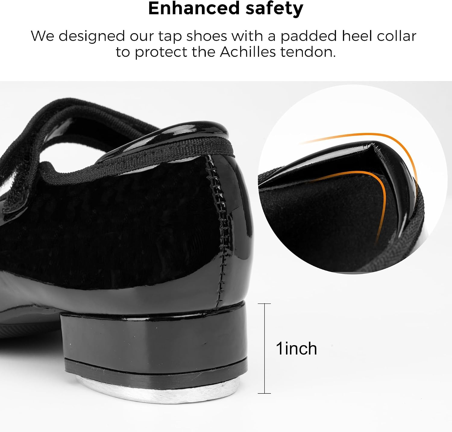 Stelle Tap Shoes for Girls Toddler Boys Dance Shoes(Black)