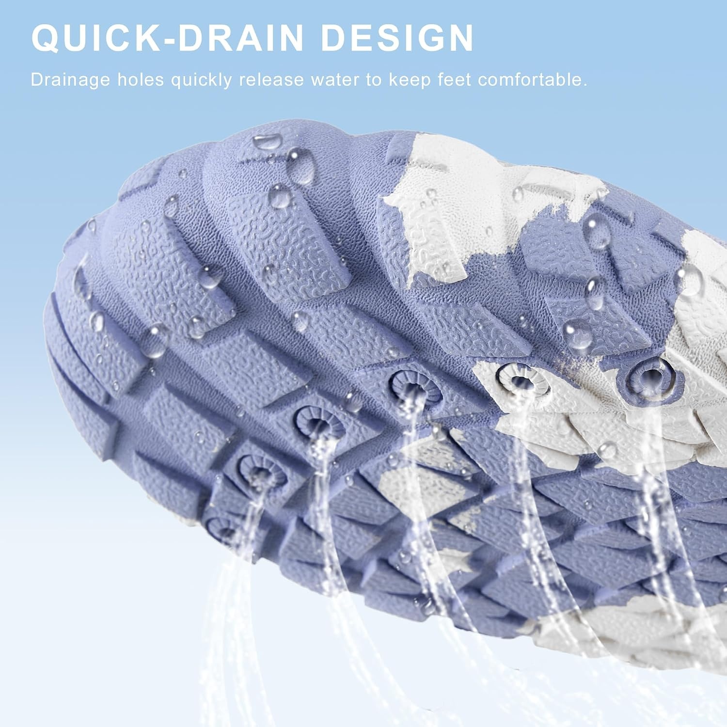 Stelle Womens Water Shoes Adult Quick-Dry Aqua Shoes for River(Periwinkle)