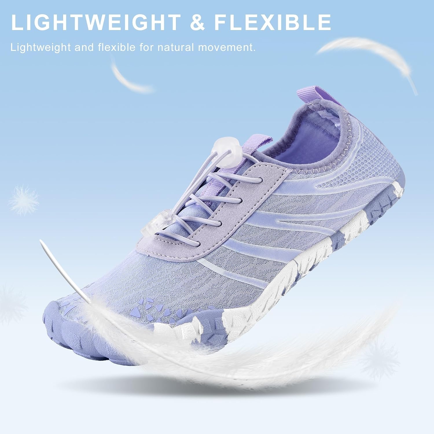 Stelle Womens Water Shoes Adult Quick-Dry Aqua Shoes for River(Periwinkle)