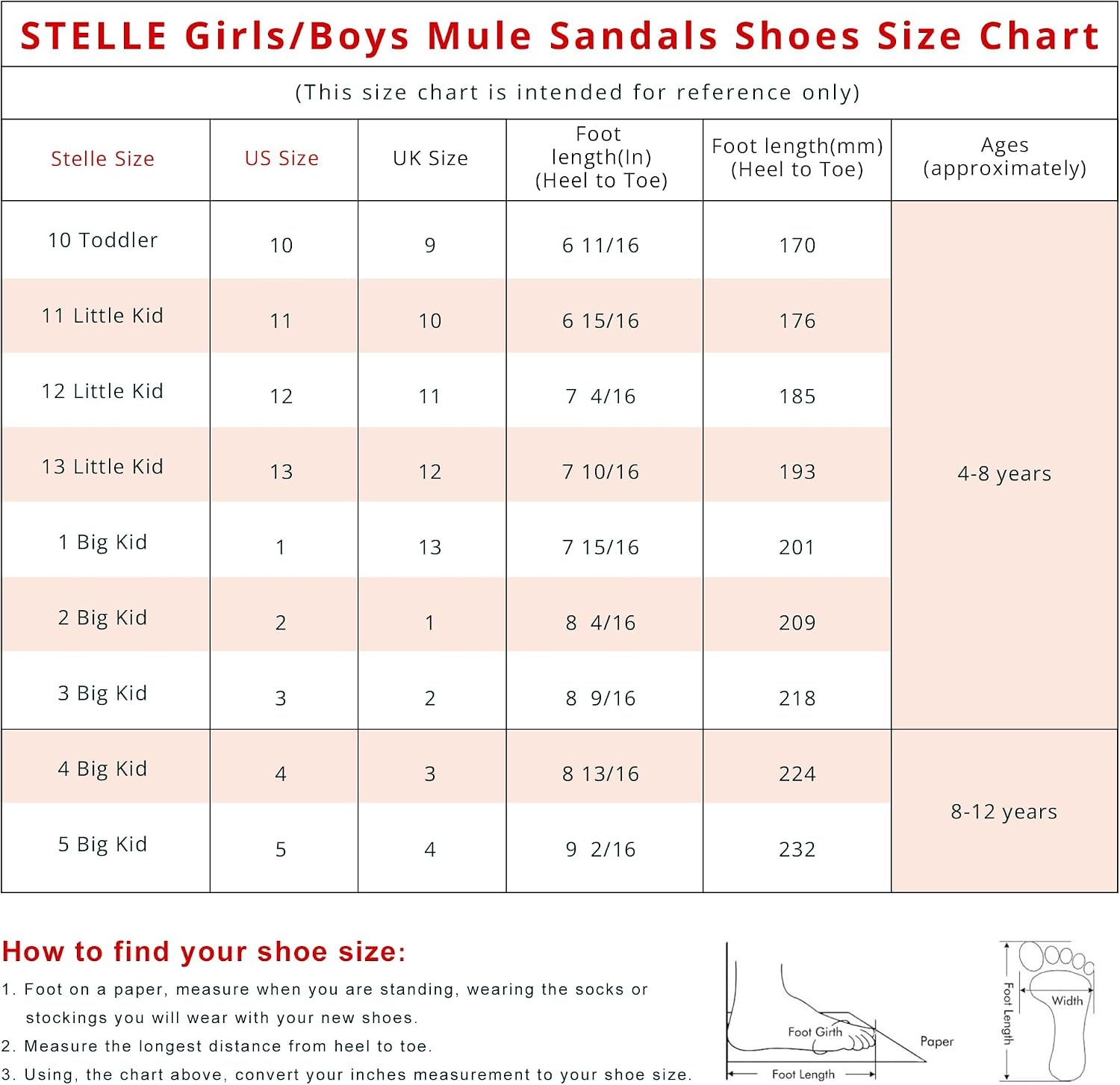 Stelle Girls Sandals Kids Slide Summer Shoes Slip on Slippers | Lightweight, Flexible,Adjustable Straps,Slip on,Rainbow,Beach, Pool, EVA outsole(Rainbow)