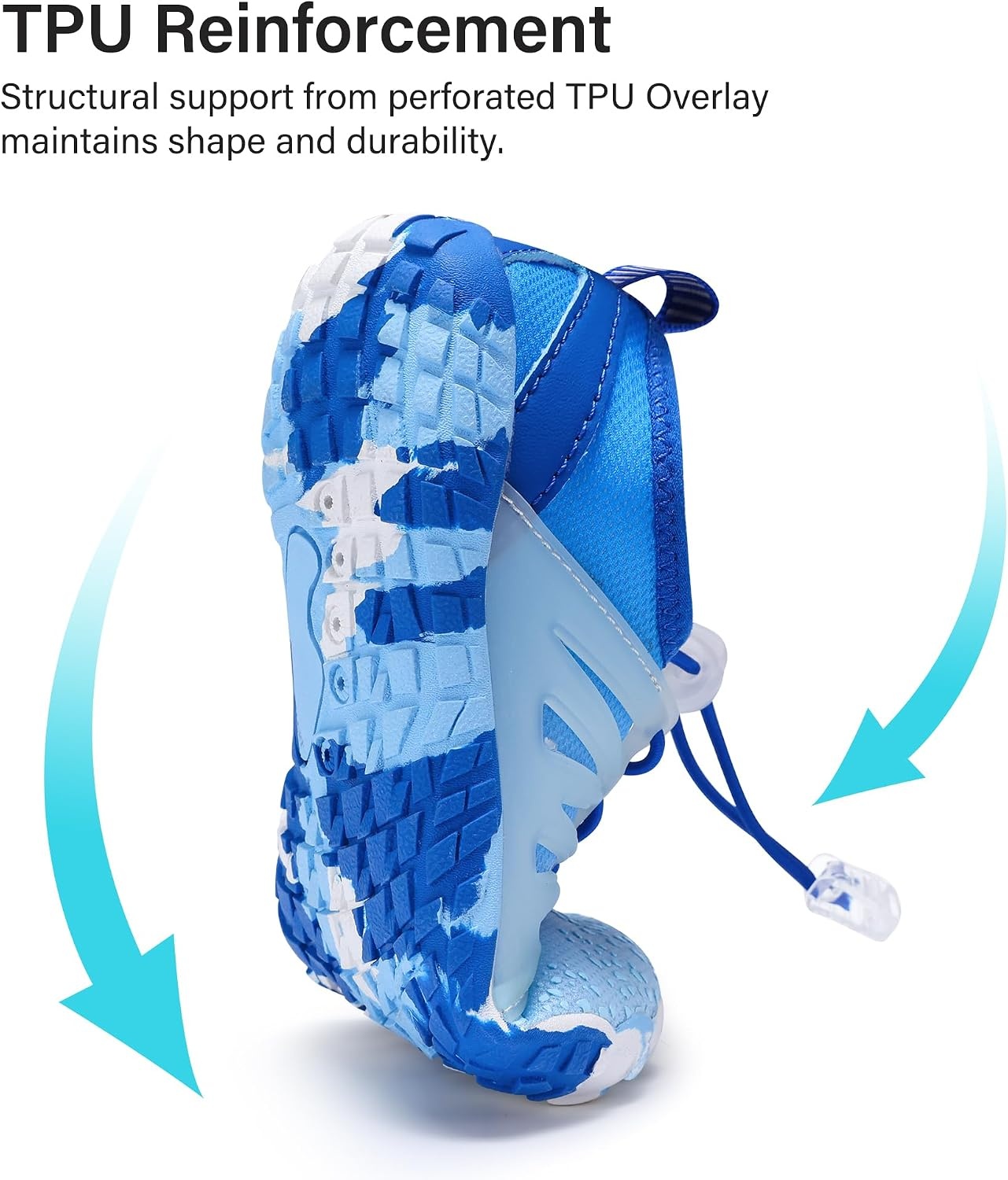 Stelle Kids Water Shoes TPU-Reinforced Barefoot(Blue Ombre)