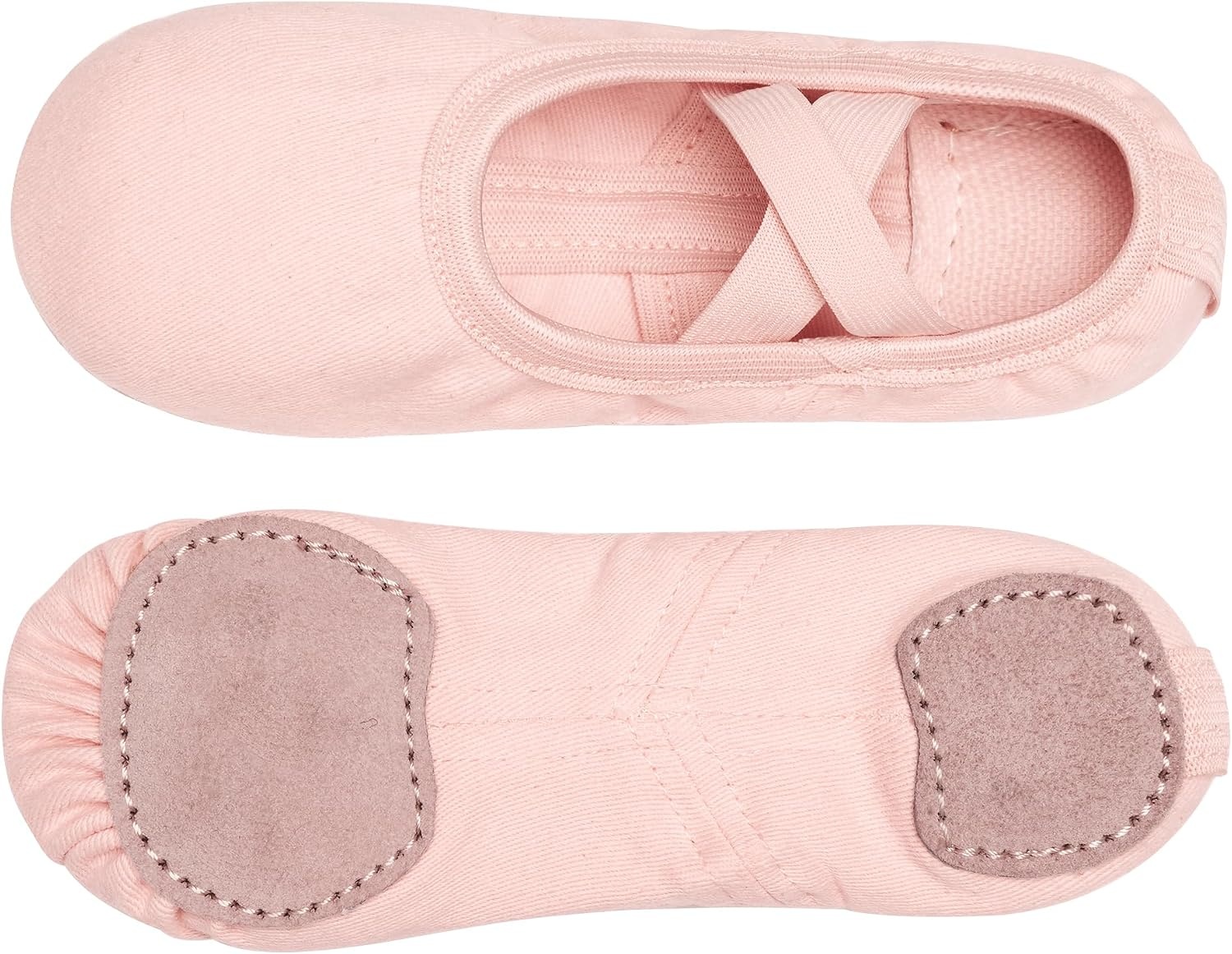 Stelle Ballet Shoes Toddler Slippers Highly Elastic Canvas Girls Women | Split sole, Soft cotton lining, Machine washable, Ballerina dance shoes, Flexible movement, Ballet practice and performance(Ballet Pink)