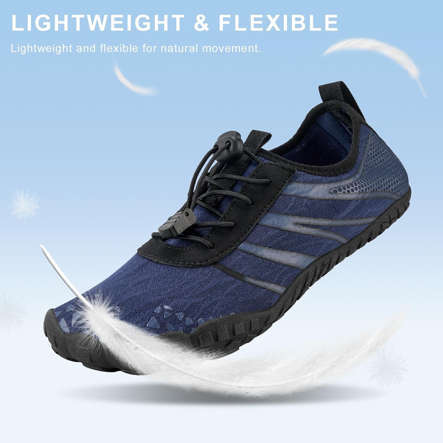 Stelle Womens Water Shoes Adult Quick-Dry Aqua Shoes for River(Navy)