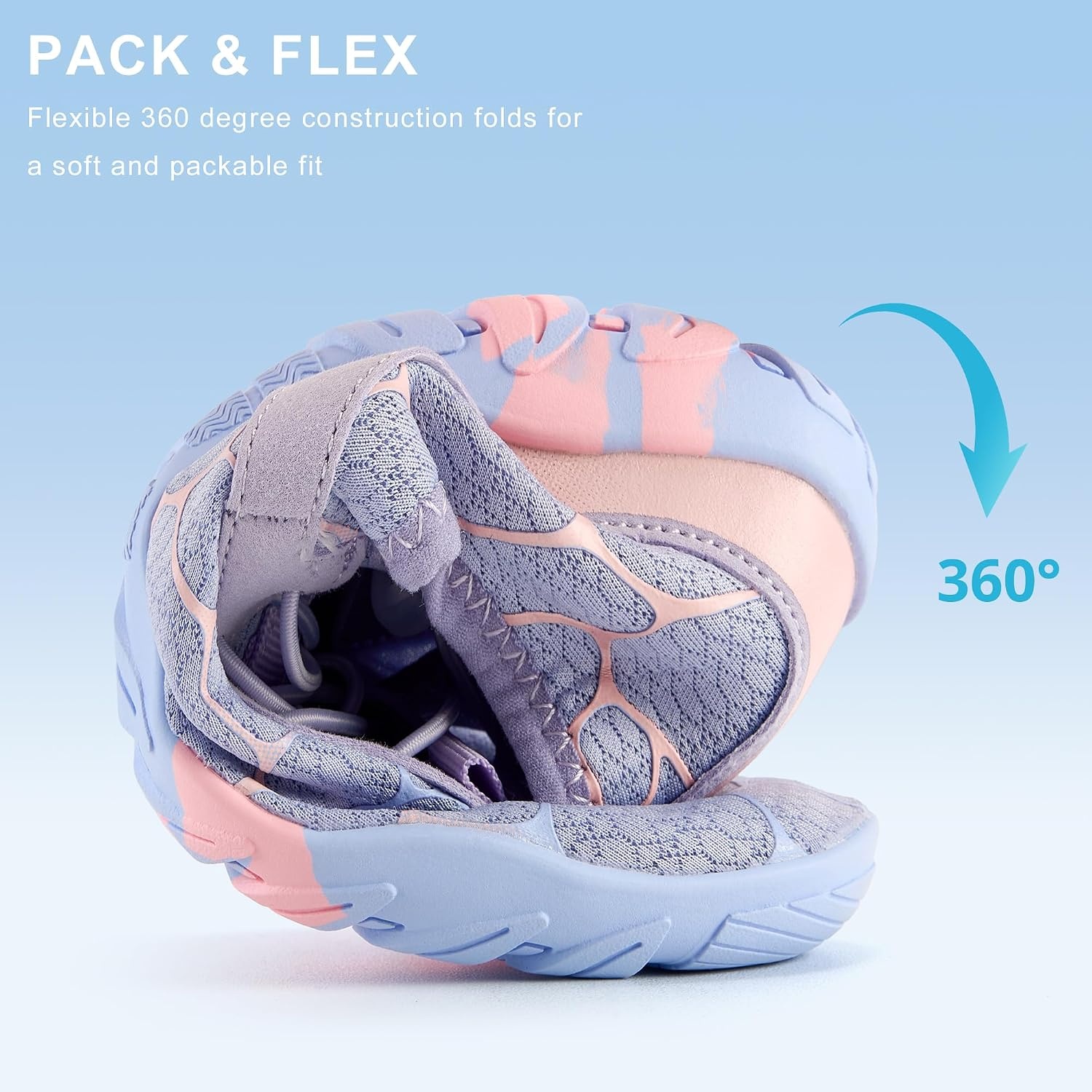 Stelle Water Shoes for Women Adult Aqua Shoes for Swim Lake(Periwinkle)