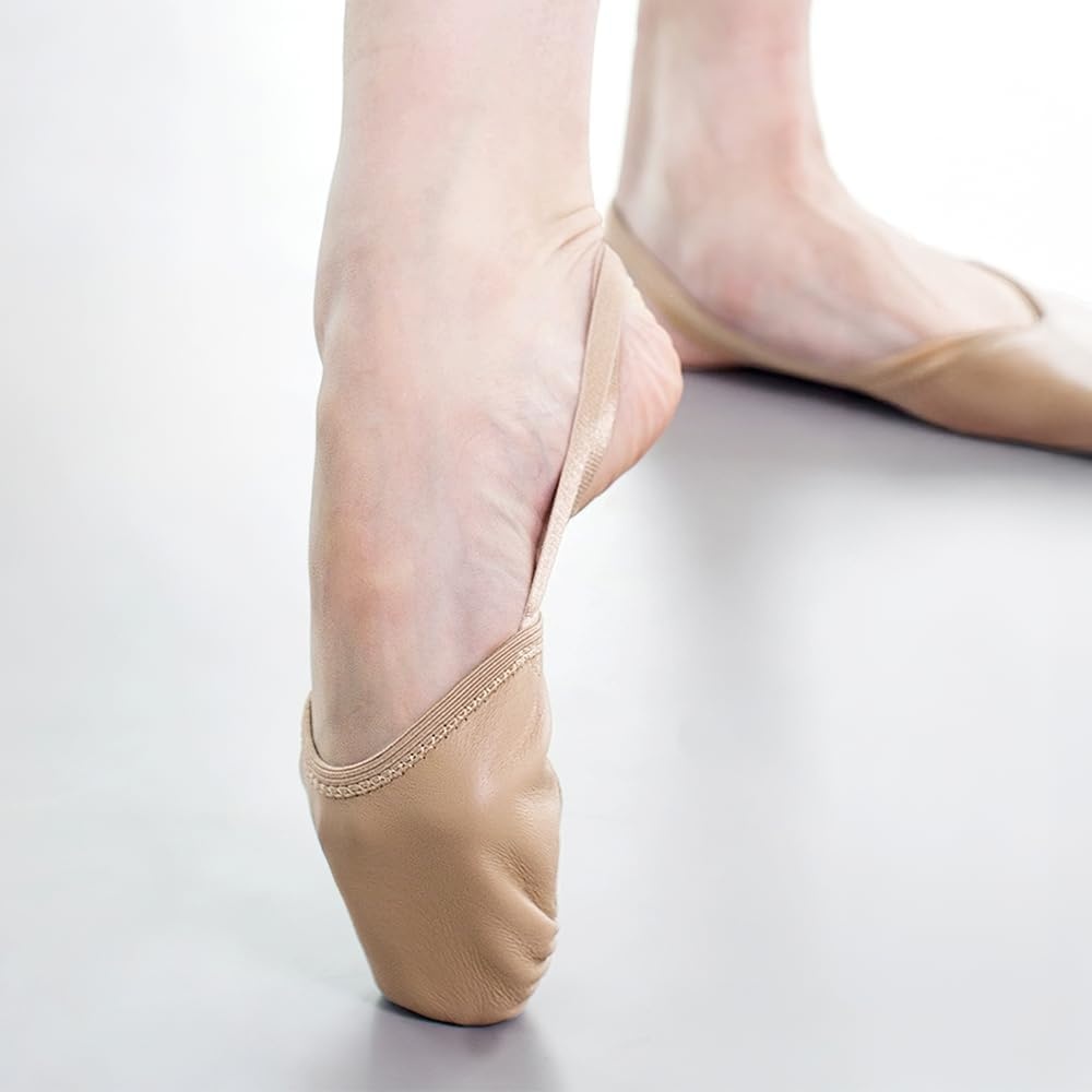 Stelle Genuine Leather Half Soles Dance Shoes Womens Lyrical Pirouette(Sand)