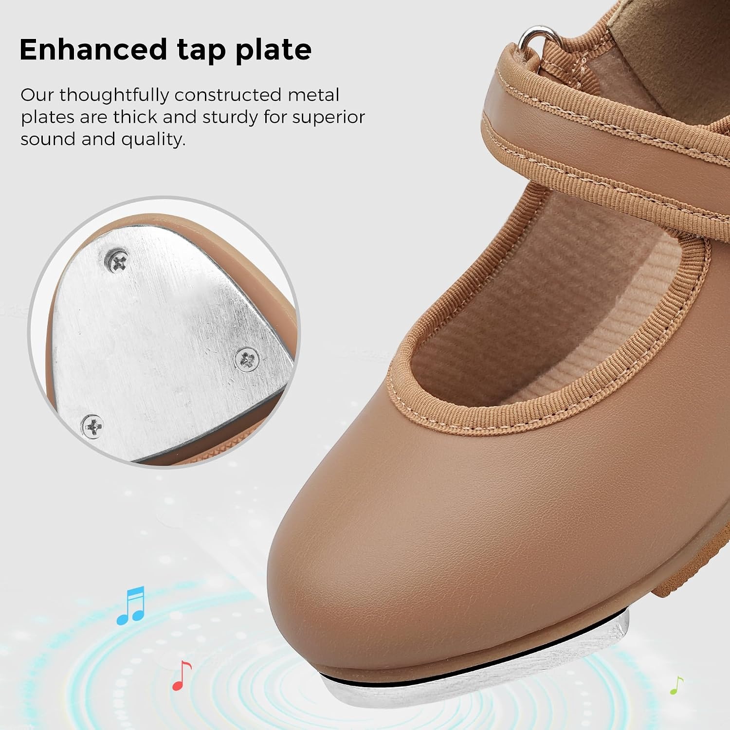 Stelle Tap Shoes for Girls Toddler Boys Dance Shoes(Coffee)