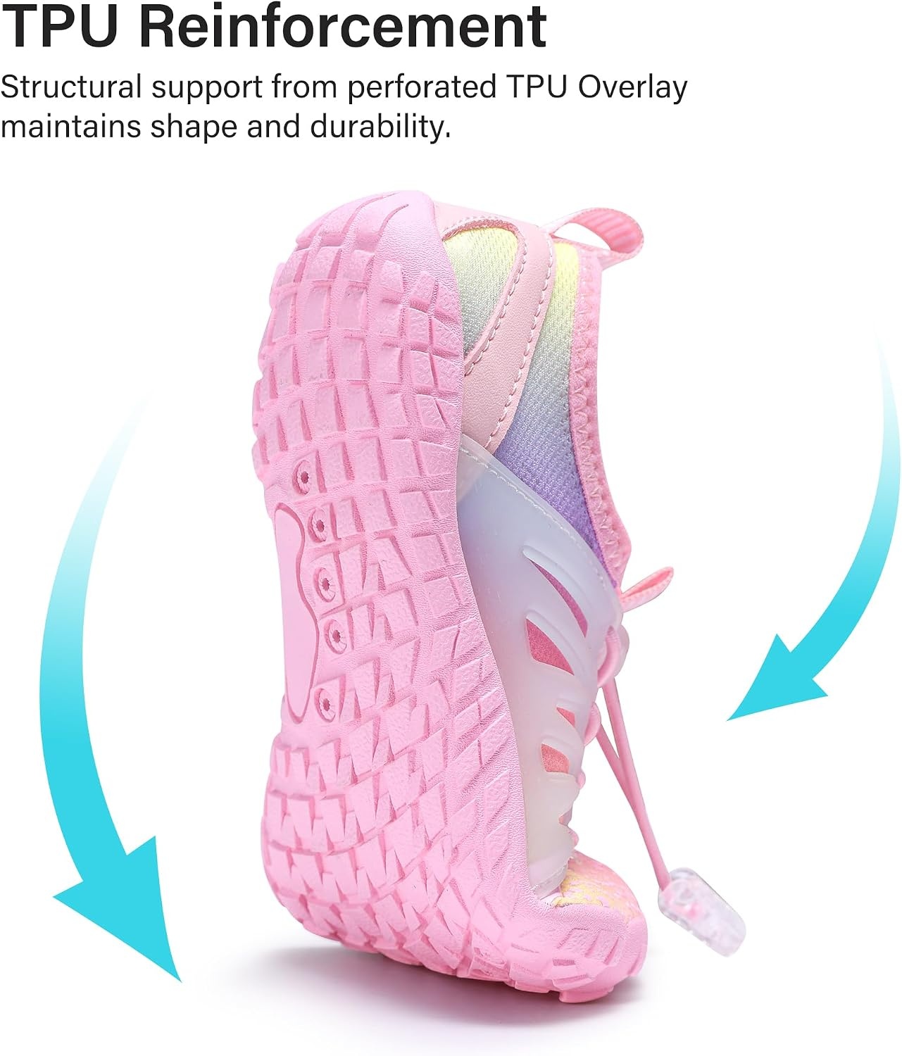 Stelle Kids Water Shoes TPU-Reinforced Barefoot(Rainbow)