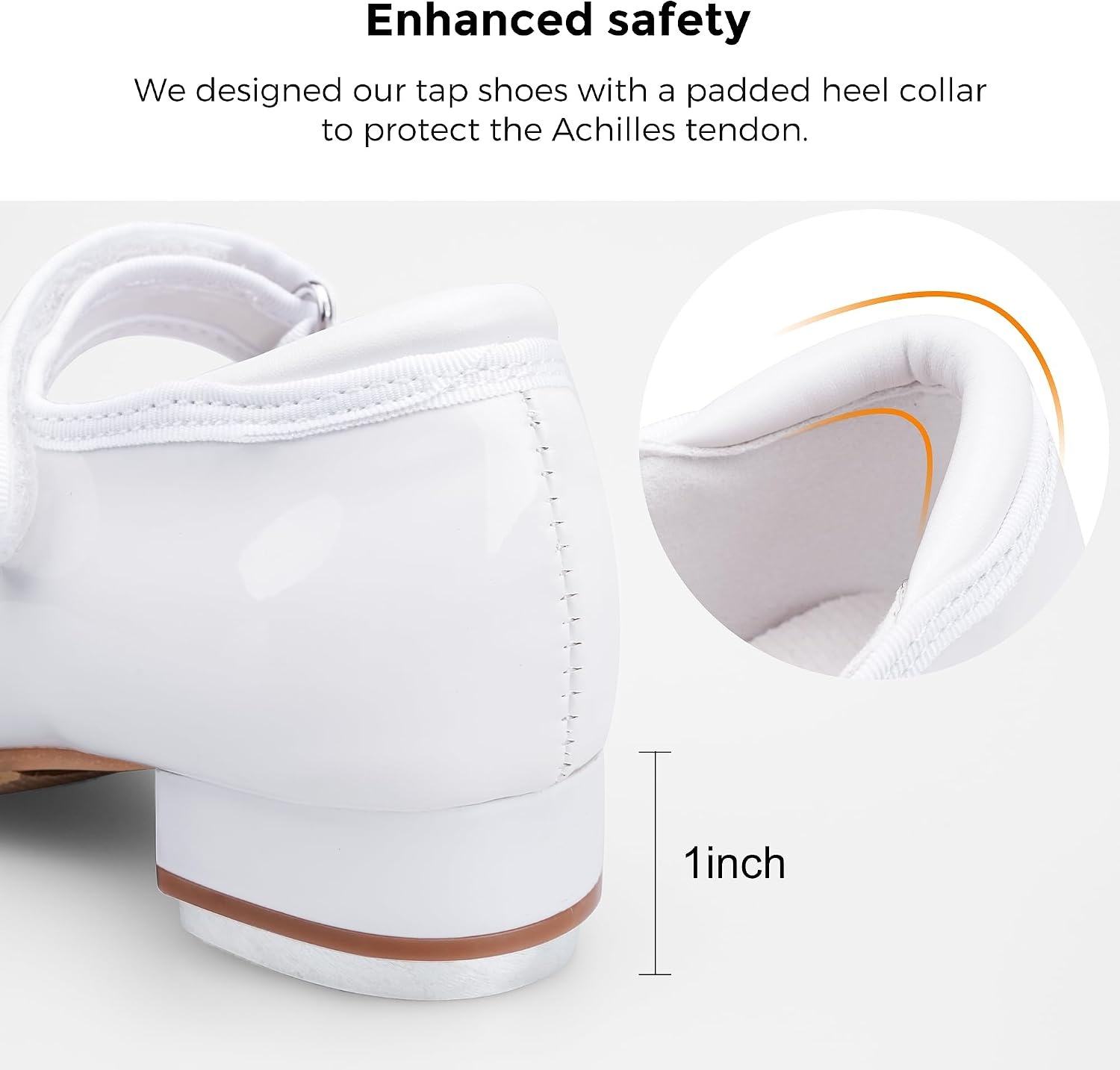 Stelle Tap Shoes for Girls Toddler Boys Dance Shoes(White)