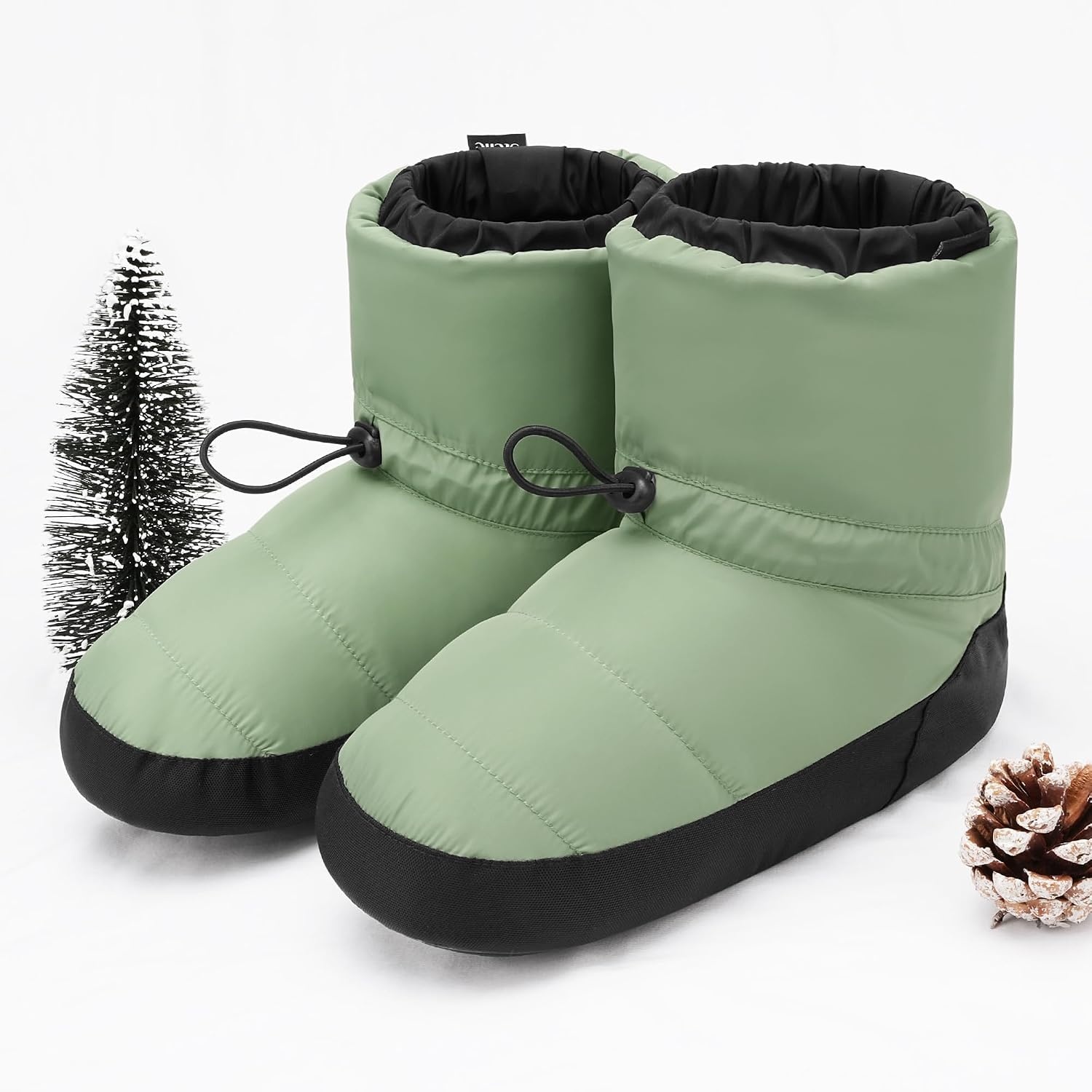 Stelle Dance Warm Up Booties Ballet Slipper Women’s Dance Boots Shoes(Green)