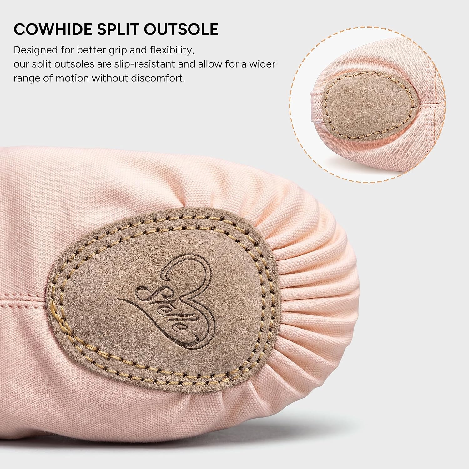 Stelle Ballet Shoes for Women Girls Canvas Ballet Slipper Dance Shoes Yoga Shoes(Ballet Pink)