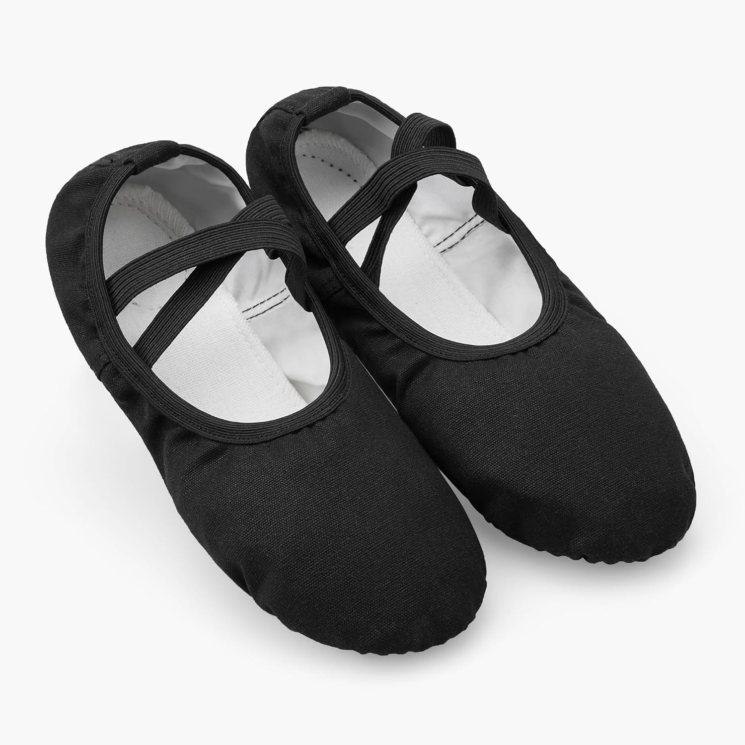 Stelle Ballet Shoes Canvas Ballet Slippers Women Girls Dance Yoga Recital | Ballet shoes for women, Ballerina slippers, Durable canvas upper, Comfortable cotton lining, Split leather sole, Practice(Black)
