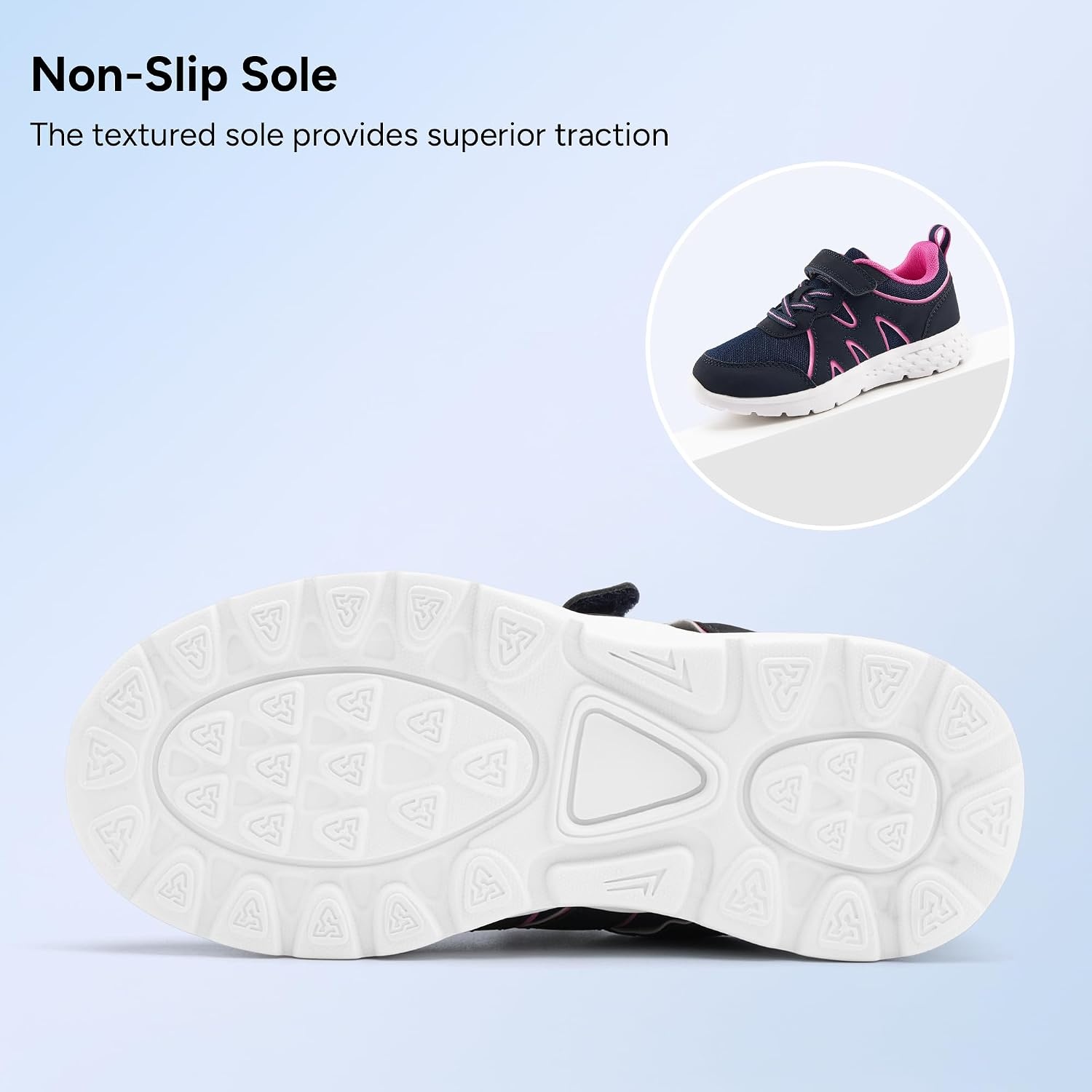 Stelle Tennis Shoes for Girls Kids Sneakers(Navy)