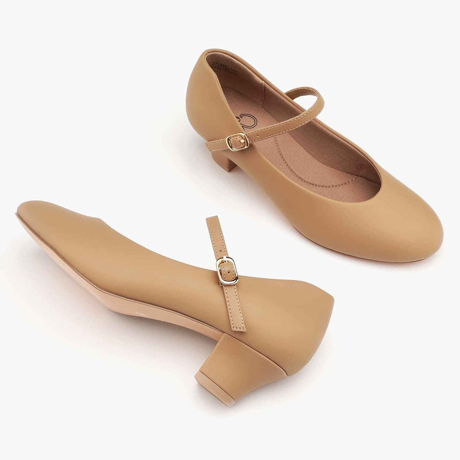 Stelle 1.5″ Ankle Strap Women’s Character Shoes Ballroom(Tan)