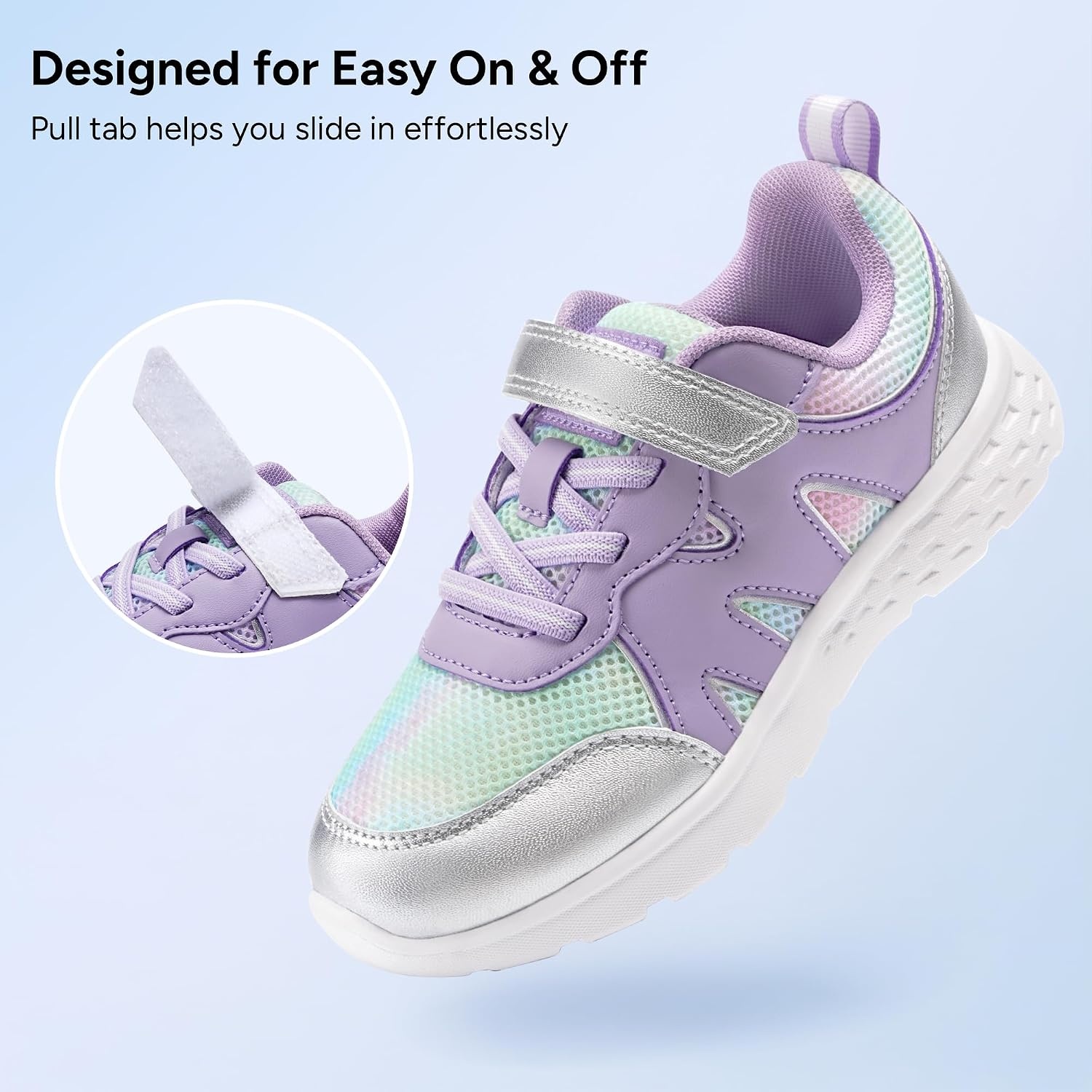 Stelle Tennis Shoes for Girls Kids Sneakers(Galactic Sherbet)