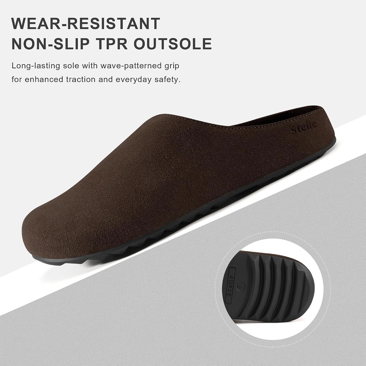 Stelle Clogs Women Mens Suede Potato Shoes Slip on Slippers(EP,9)