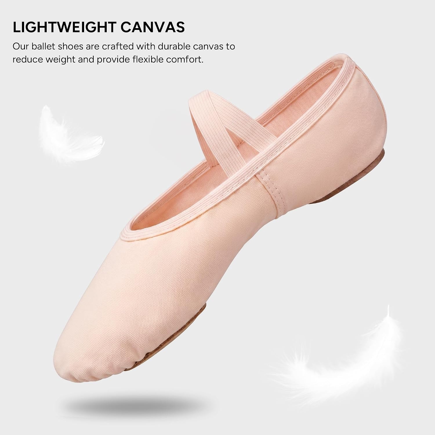 Stelle Ballet Shoes Canvas Ballet Slippers Women Girls Dance Yoga Recital | Ballet shoes for women, Ballerina slippers, Durable canvas upper, Comfortable cotton lining, Split leather sole, Practice(Ballet Pink)